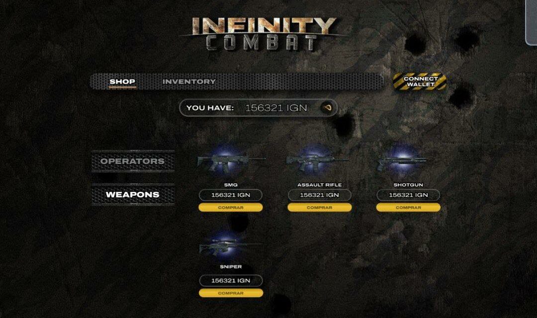 ign Weapons 1 Infinity Games NFT launches Infinity Combat, a Play to Earn game