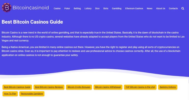 Bitcoin Casinos Guide