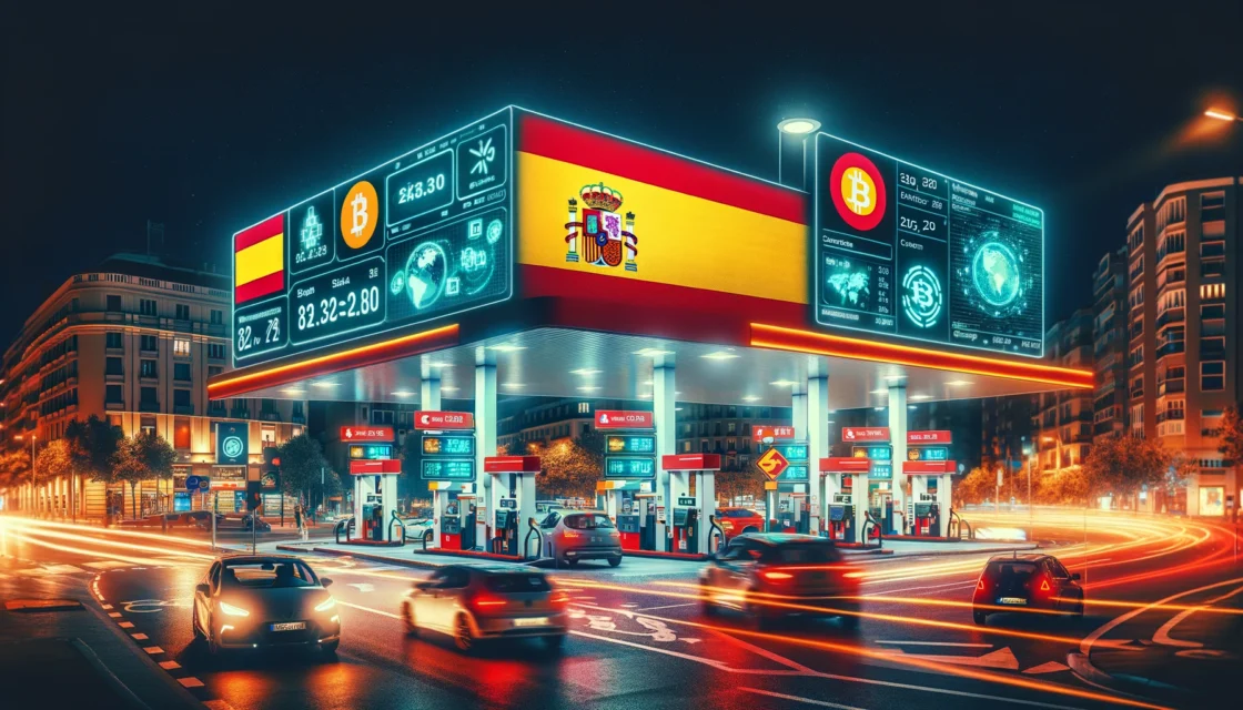 spanish gas station accepts cryptocurrency